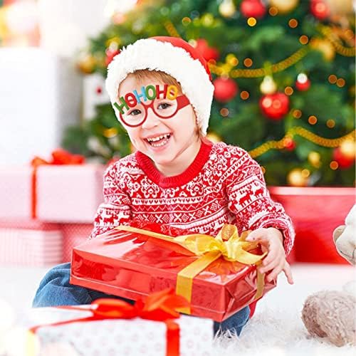 משקפי נייר לחג המולד של קישי | סט משקפי ראייה של נייר חג המולד - מסגרות משקפי נייר גמישות, כיף